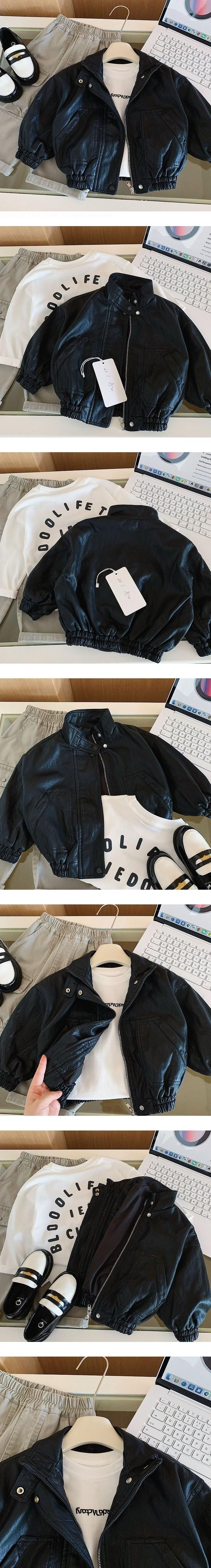 Sky Leather Jacket by Ante J for Child - view 1