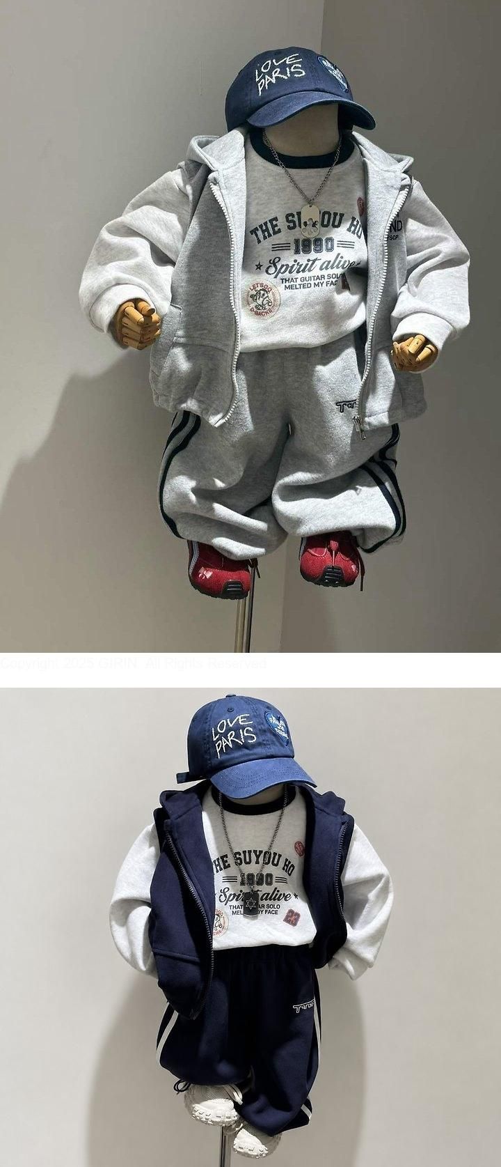 Hooded Vest 3-Piece Top & Bottom Set by Ante J for Child - view 1