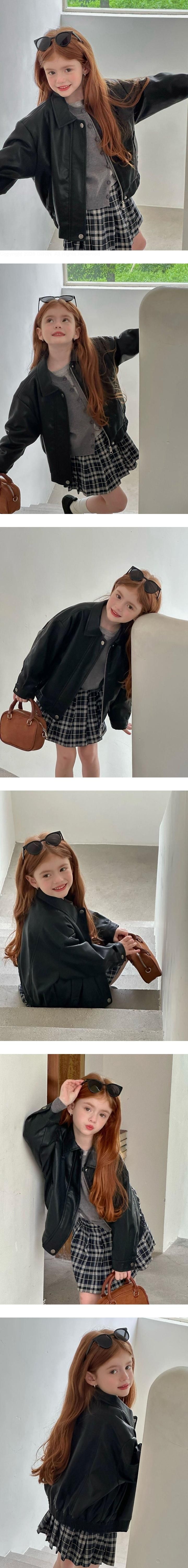 Jennie Leather Jacket by Ante J for Child - view 1