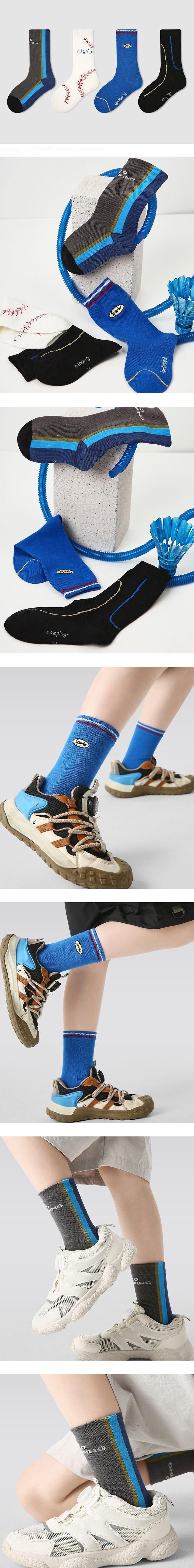 Blue Baseball Socks Set by Ante J for Child - view 1