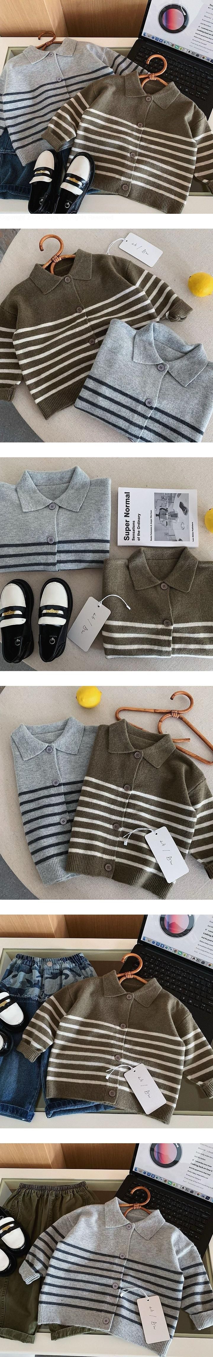 Just Striped Cardigan by Ante J for Child - view 1