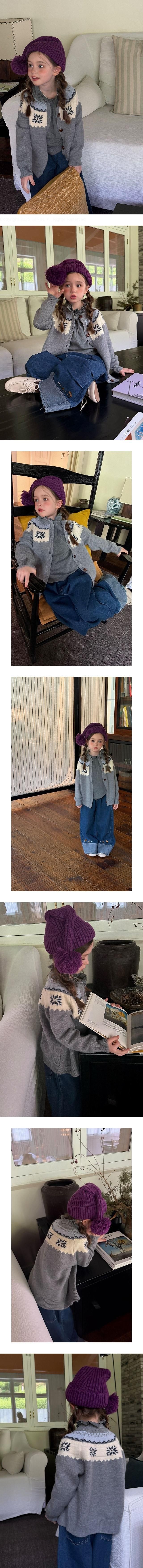 Snowflake Knit Cardigan by Ante J for Child - view 1