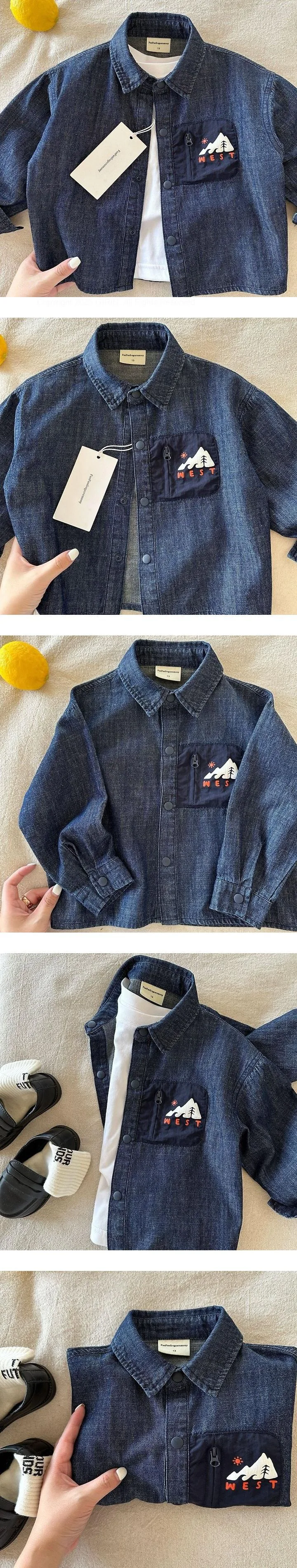 West Mountain Denim Shirt by Ante J for Child - view 1