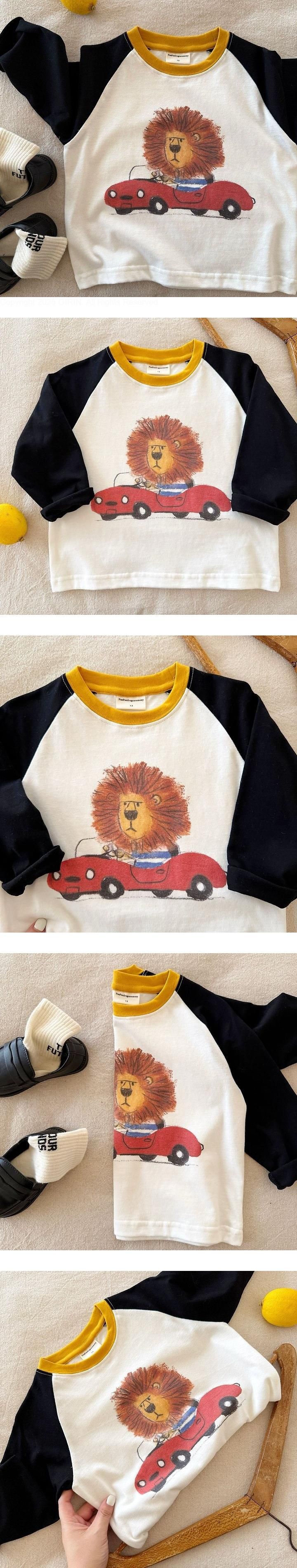 Lion Colorblock Tee by Ante J for Child - view 1