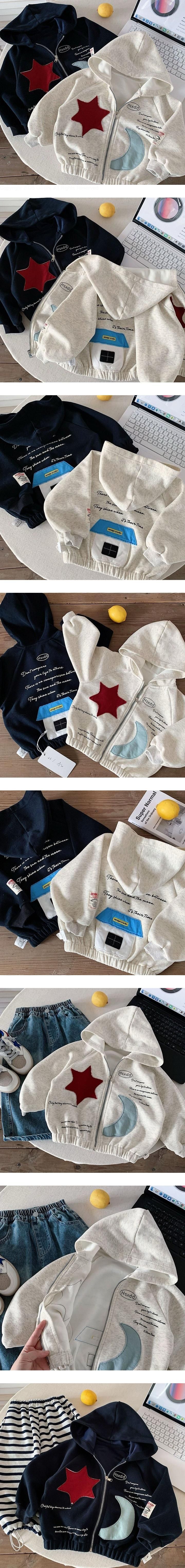 Star & Moon Zip-up Jacket by Ante J for Child - view 1