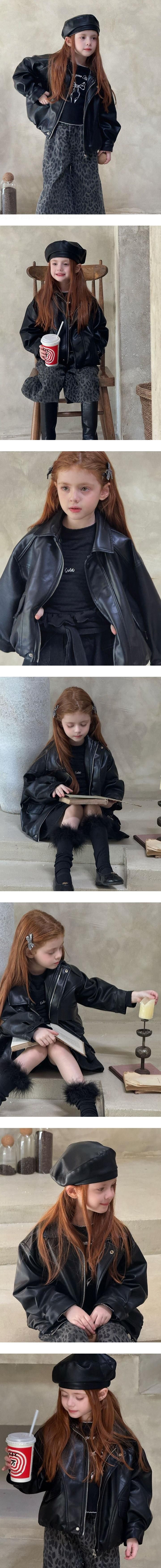 Anna Leather Jacket by Ante J for Child - view 1