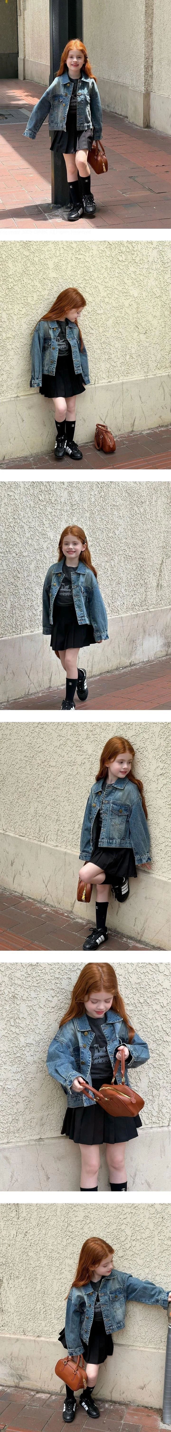 Denim Washing Denim Jacket by Ante J for Child - view 1