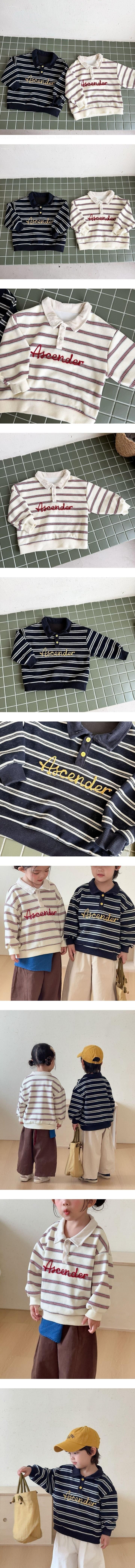 Striped Collar Tee by Ante J for Child - view 1