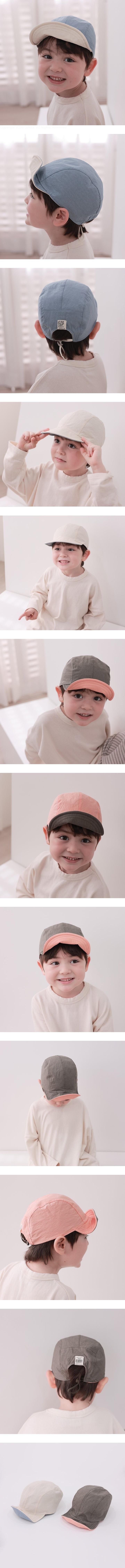 Washed Double-Sided Soft Brim Hat by Apple Cat for Baby - view 1