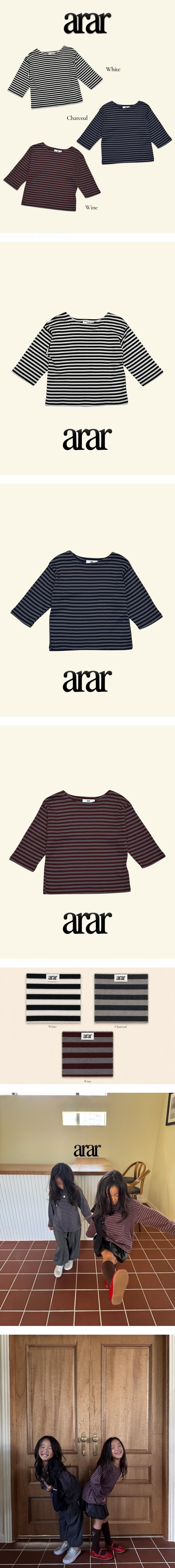 Striped Boat Neck Tee by Arar for Child - view 1