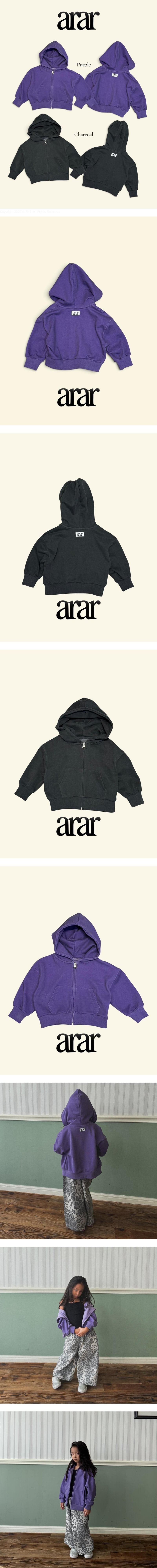 Pigment Hood Zip-up by Arar for Child - view 1