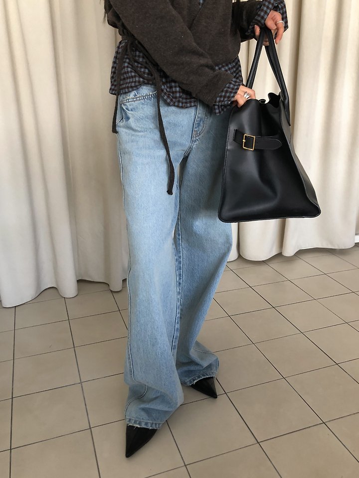 Domingo Low Denim Pants by Baguette for Women - view 4