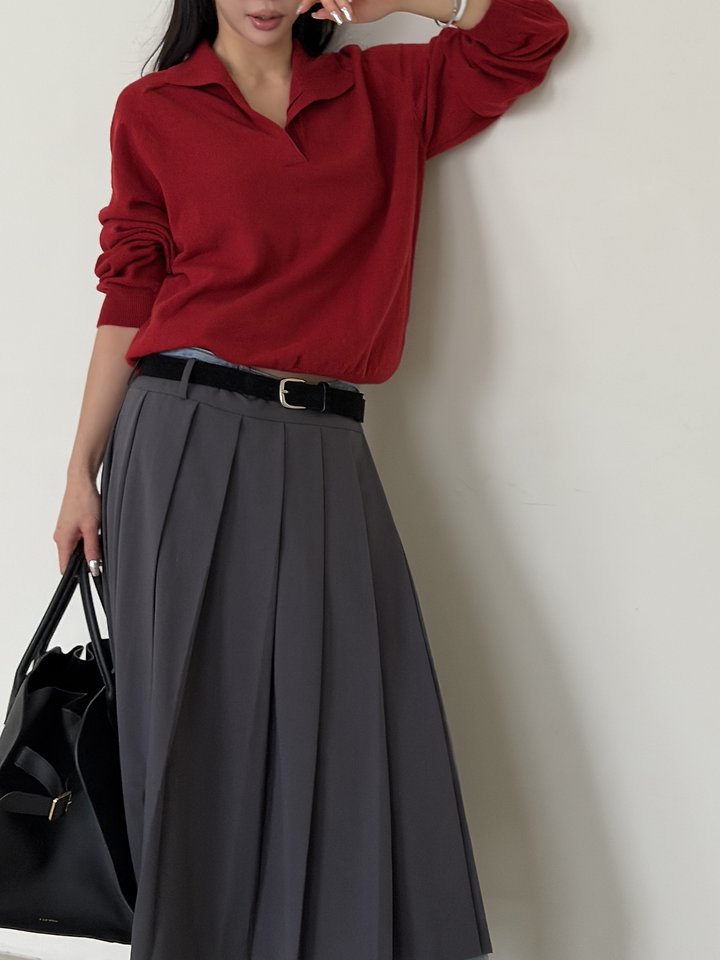 Wool Collar Knit Pullover by Baguette for Women - view 10