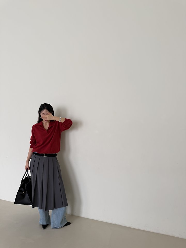 Wool Collar Knit Pullover by Baguette for Women - view 12