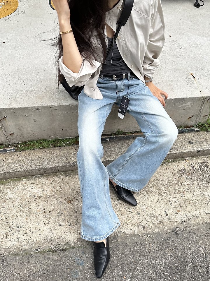 Fancy Bootscut Denim Pants by Baguette for Women - view 9