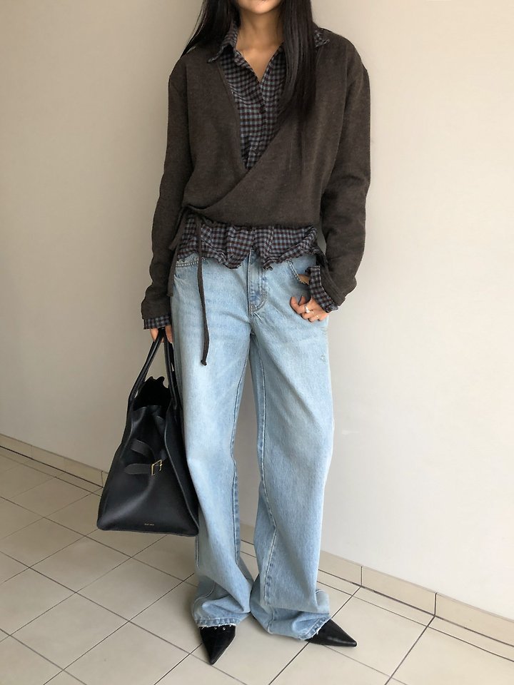 Domingo Low Denim Pants by Baguette for Women - view 3