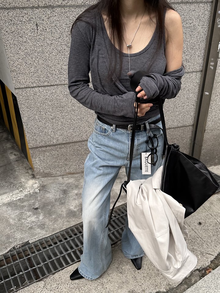 Fancy Bootscut Denim Pants by Baguette for Women - view 12