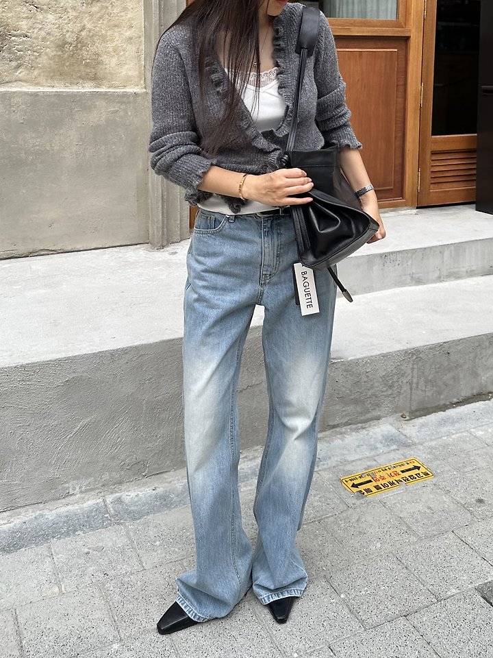 Fancy Bootscut Denim Pants by Baguette for Women - view 4
