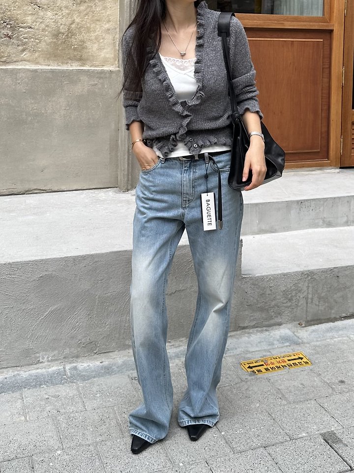 Fancy Bootscut Denim Pants by Baguette for Women - view 6