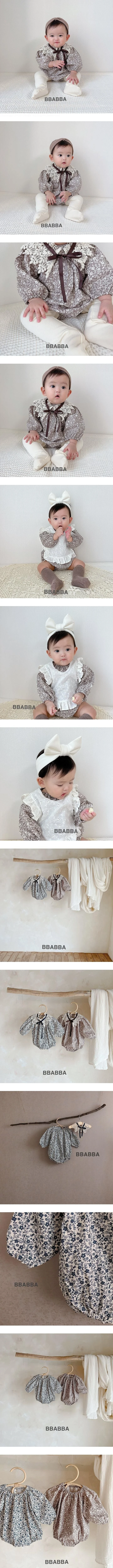 Brown Flower Romper by BBABBA for Baby - view 1