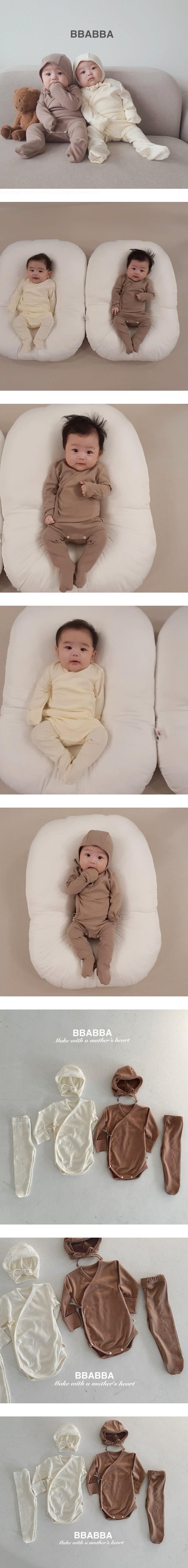 Infant Plain Set (Suit - Leggings - Bonnet) by BBABBA for Baby - view 1