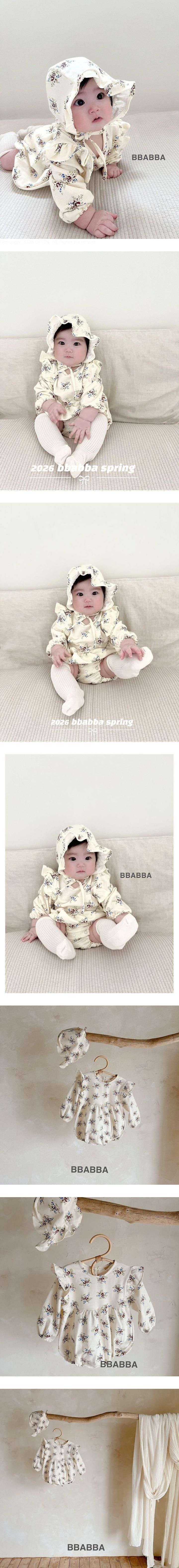Margaret Romper (Bonnet Set) by BBABBA for Baby - view 1