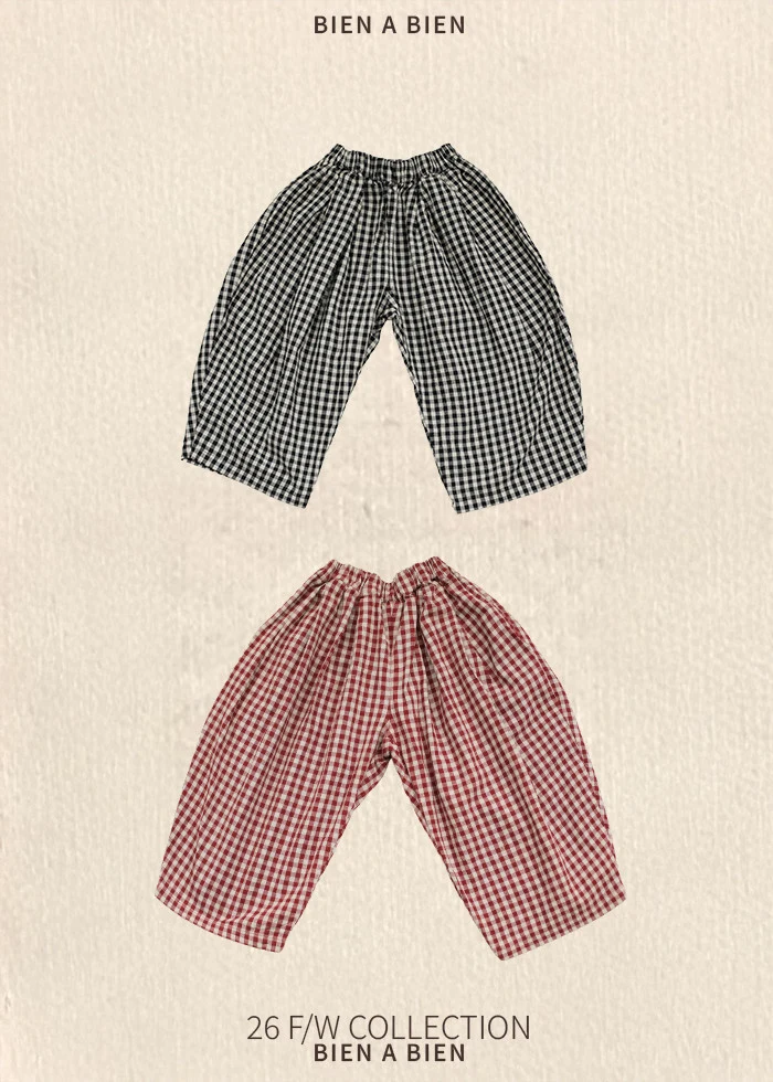 Cobia Check Pants by Bien a Bien for Child - view 1