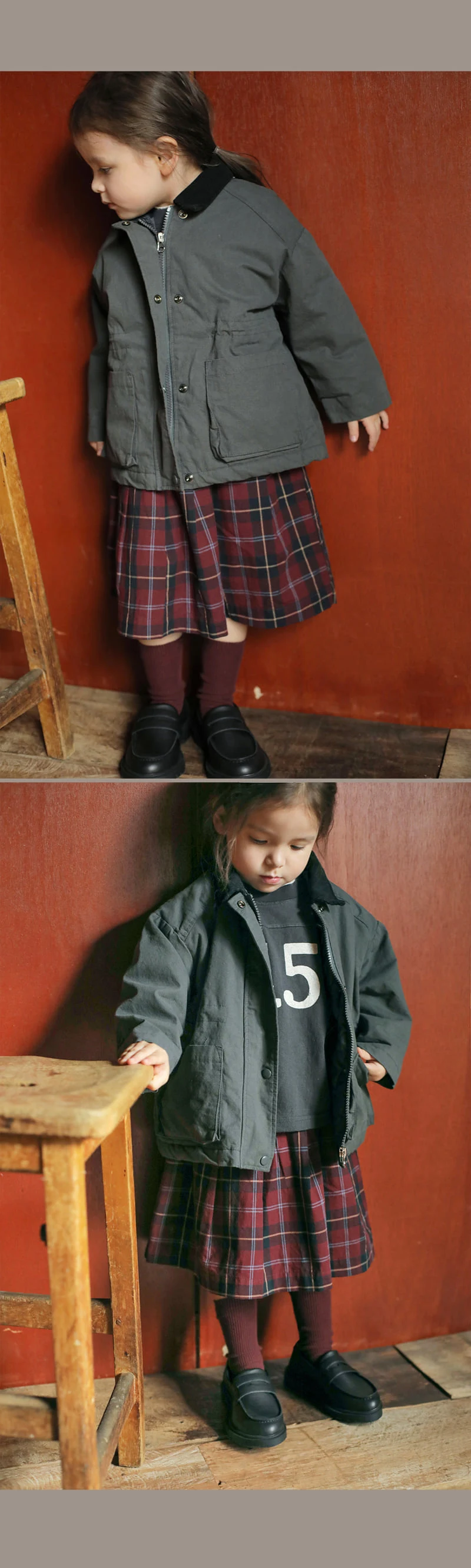 Sienna Check Skirt by Bien a Bien for Child - view 7