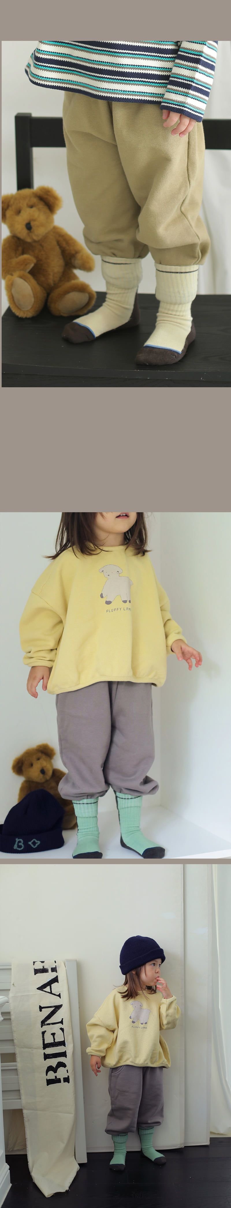 Lambs Jogger Pants by Bien a Bien for Child - view 4