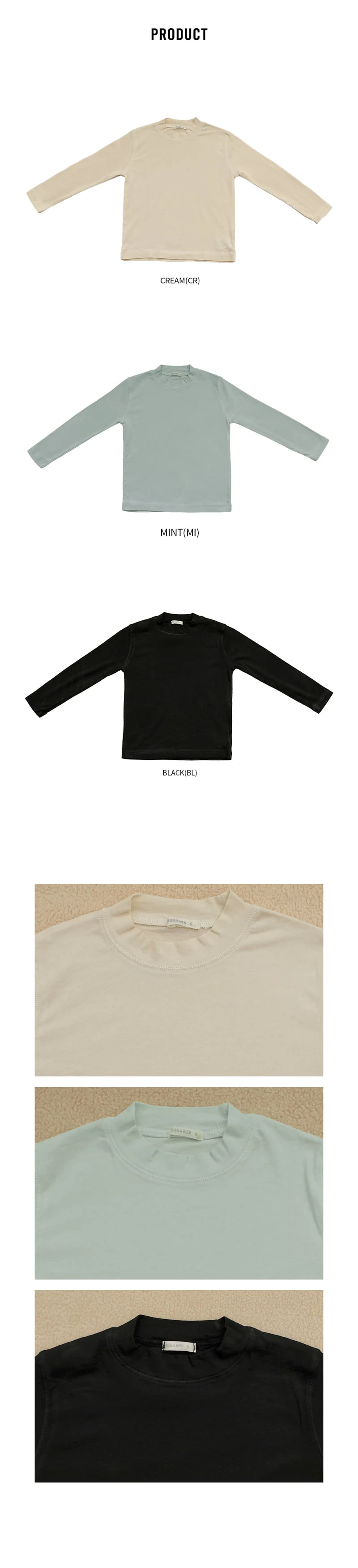 Resen Mock Neck Tee by Bien a Bien for Child - view 9