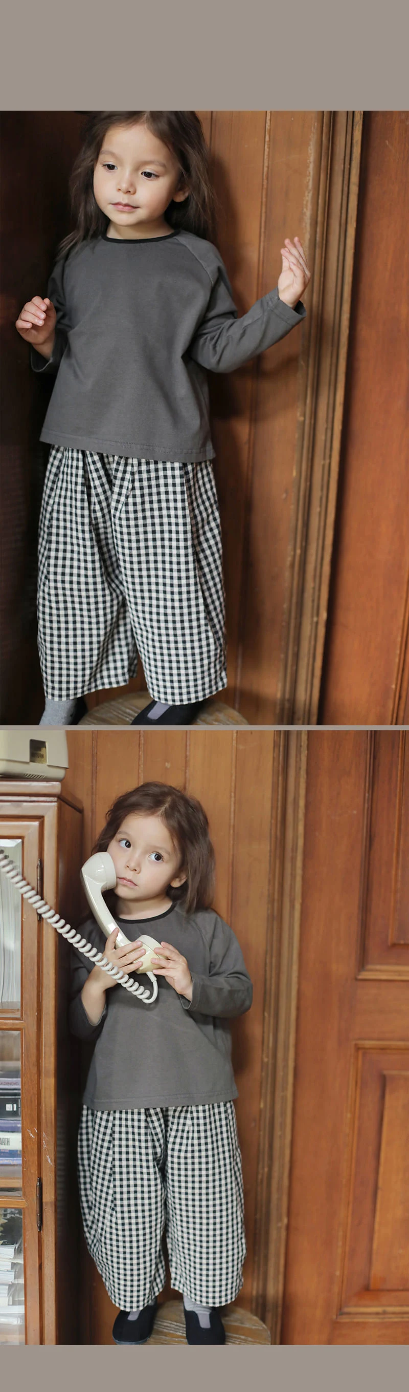 Cobia Check Pants by Bien a Bien for Child - view 4