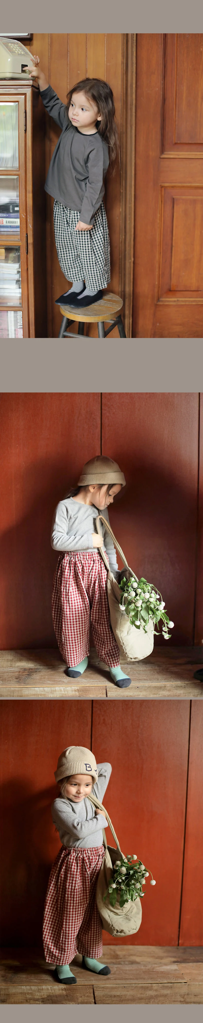 Cobia Check Pants by Bien a Bien for Child - view 5