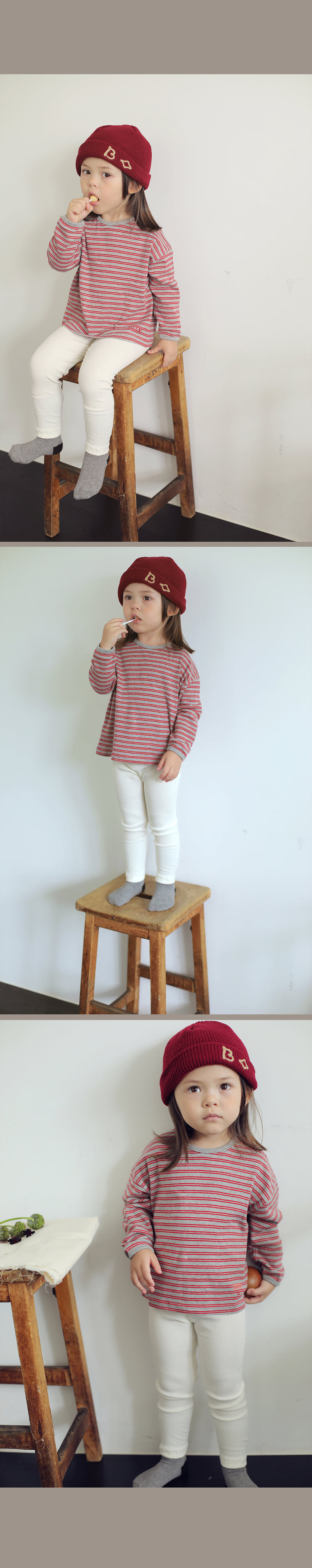 Dijon Ribbed Leggings by Bien a Bien for Child - view 4