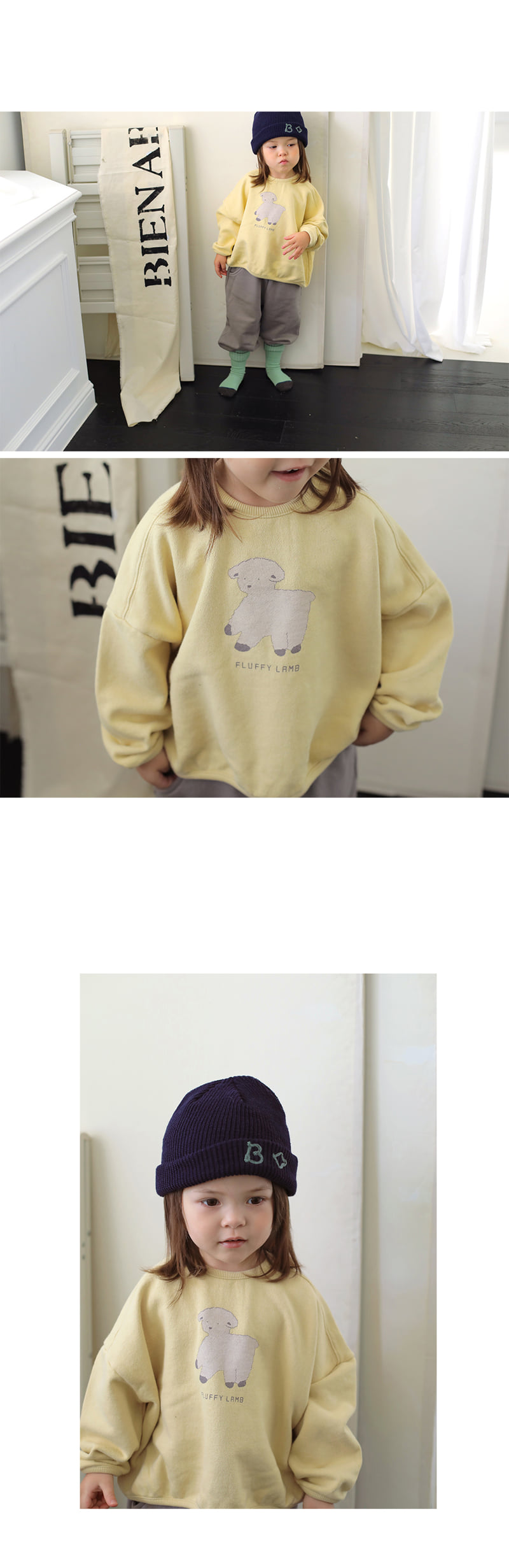 Lamb Sweatshirt by Bien a Bien for Child - view 3