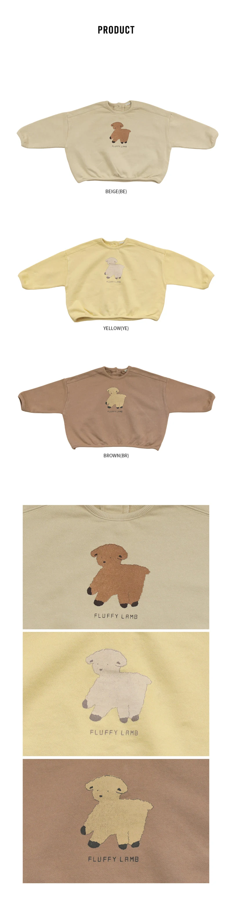 Lamb Sweatshirt by Bien a Bien for Child - view 7
