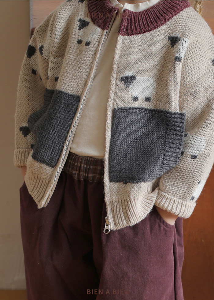 Mouton Knit Zip-up by Bien a Bien for Child - view 1