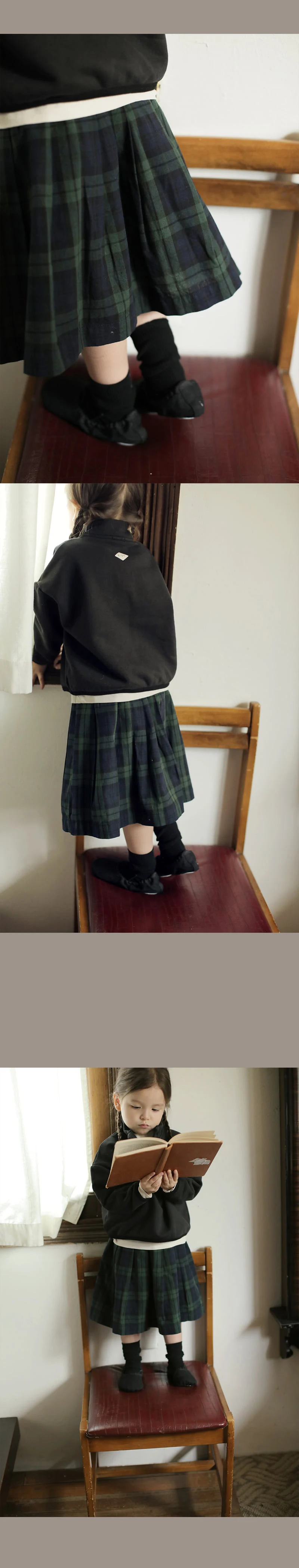 Sienna Check Skirt by Bien a Bien for Child - view 5
