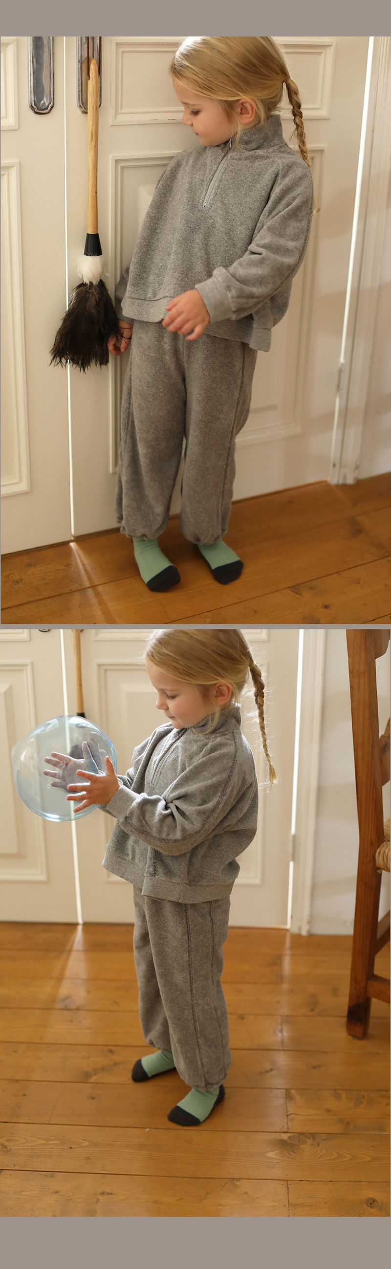 Robin Zip-up Sweatshirt by Bien a Bien for Child - view 4