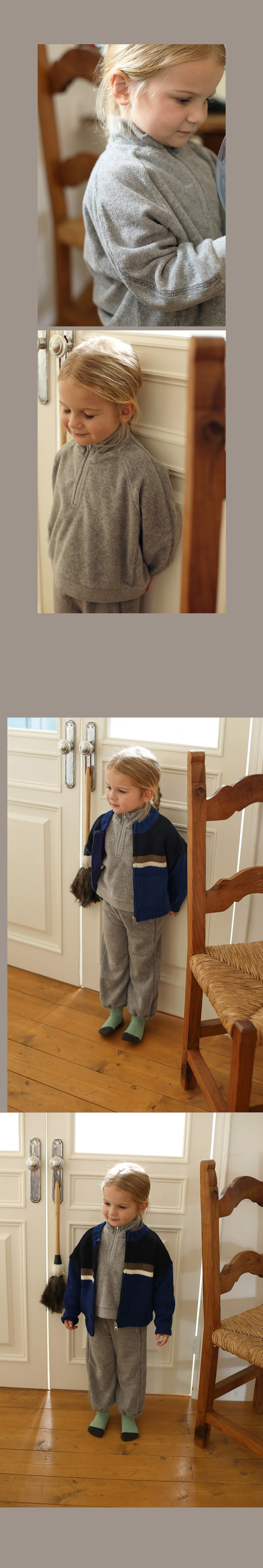 Robin Zip-up Sweatshirt by Bien a Bien for Child - view 5