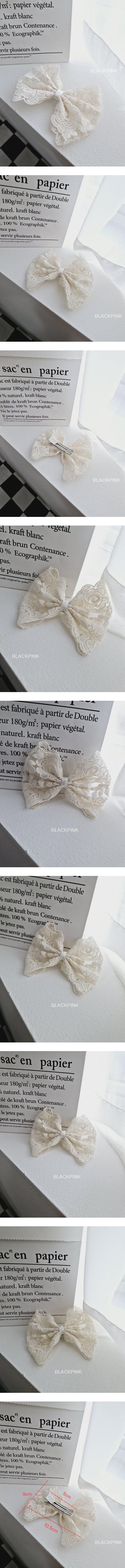 Rose Lace Claw Clip by Black Pink for Child - view 1