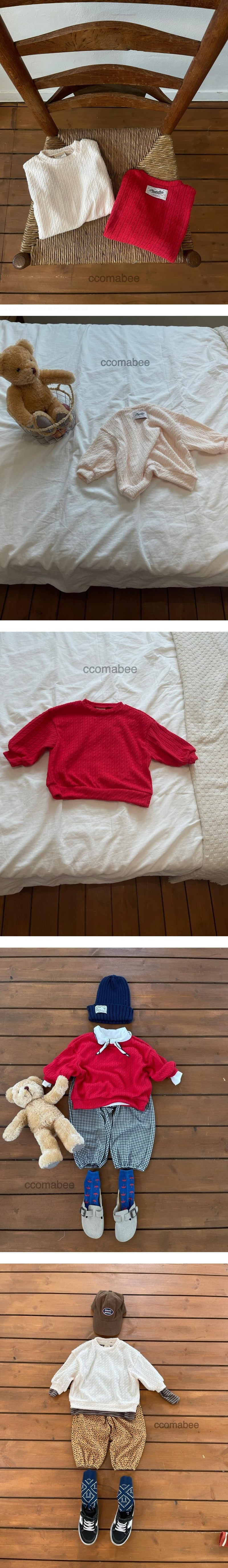 Cable Knit Sweatshirt by Ccomabee for Child - view 1