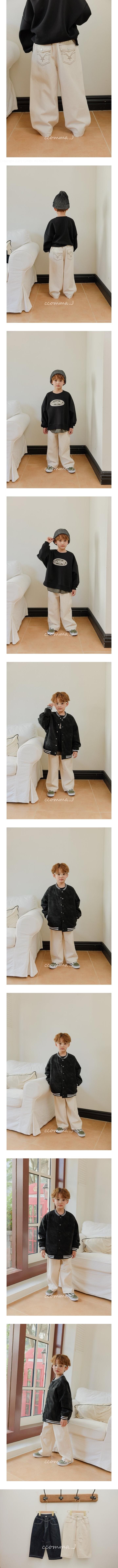 In & Out Star Pants-Cream (S~2XL) by Ccommaj for Child - view 1