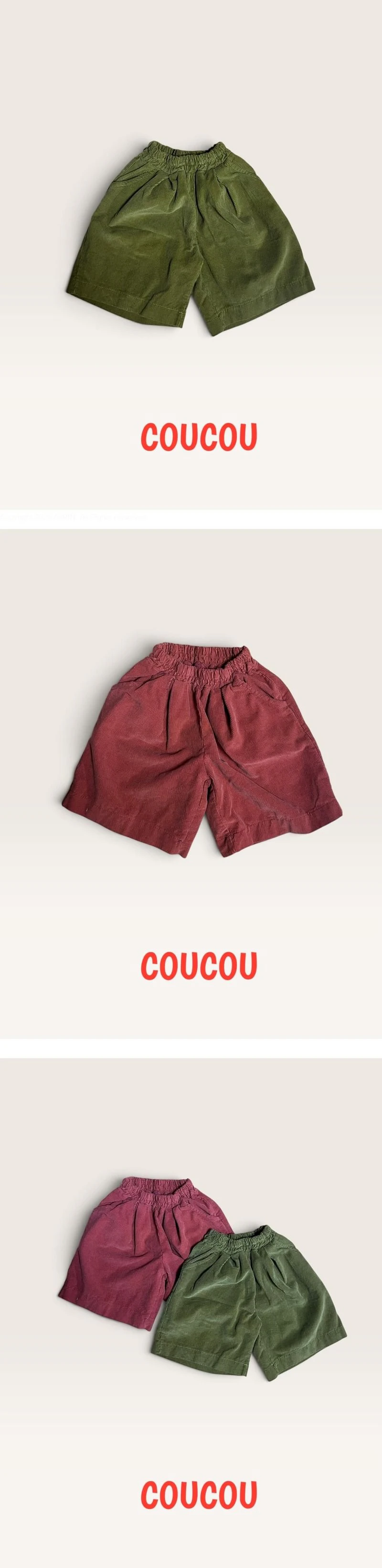 Corduroy 7-Part Pants by Cou Cou for Child - view 1