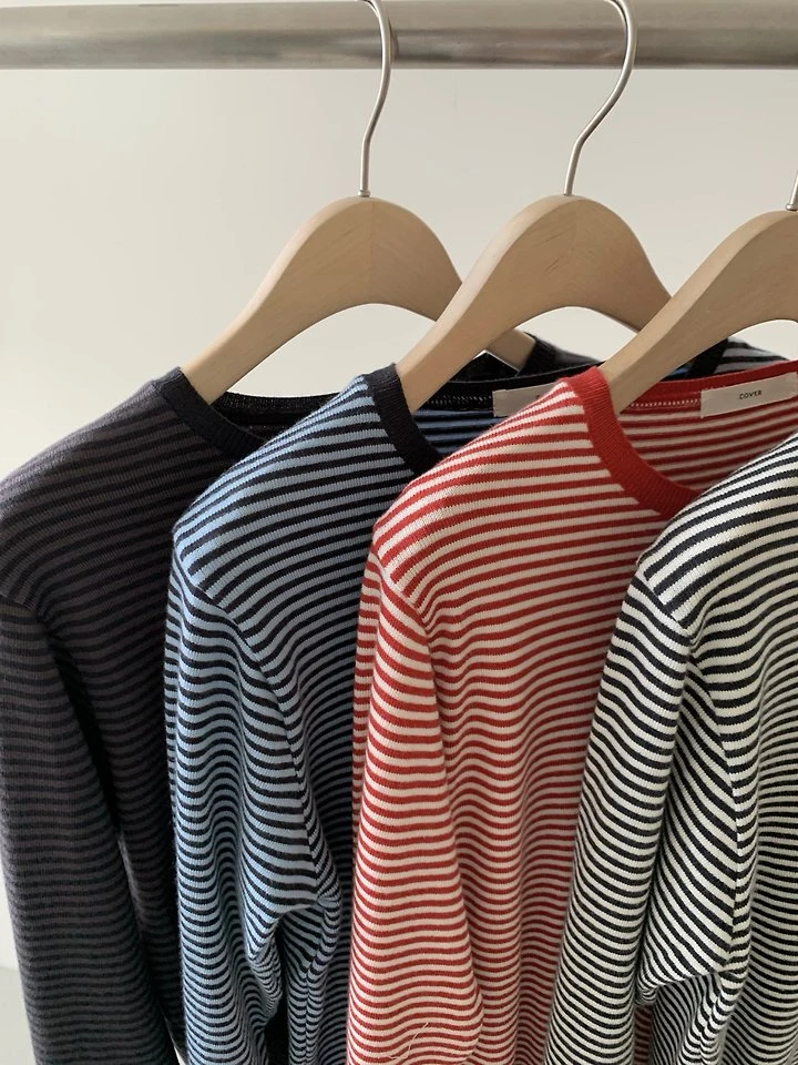 Soft Stripe Knit Tee by Cover for Women - view 11