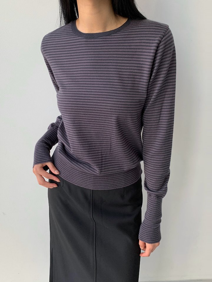 Soft Stripe Knit Tee by Cover for Women - view 5