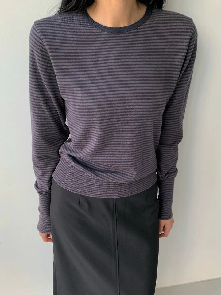 Soft Stripe Knit Tee by Cover for Women - view 6