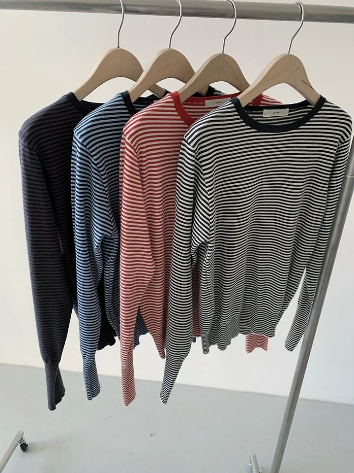 Soft Stripe Knit Tee by Cover for Women - view 10