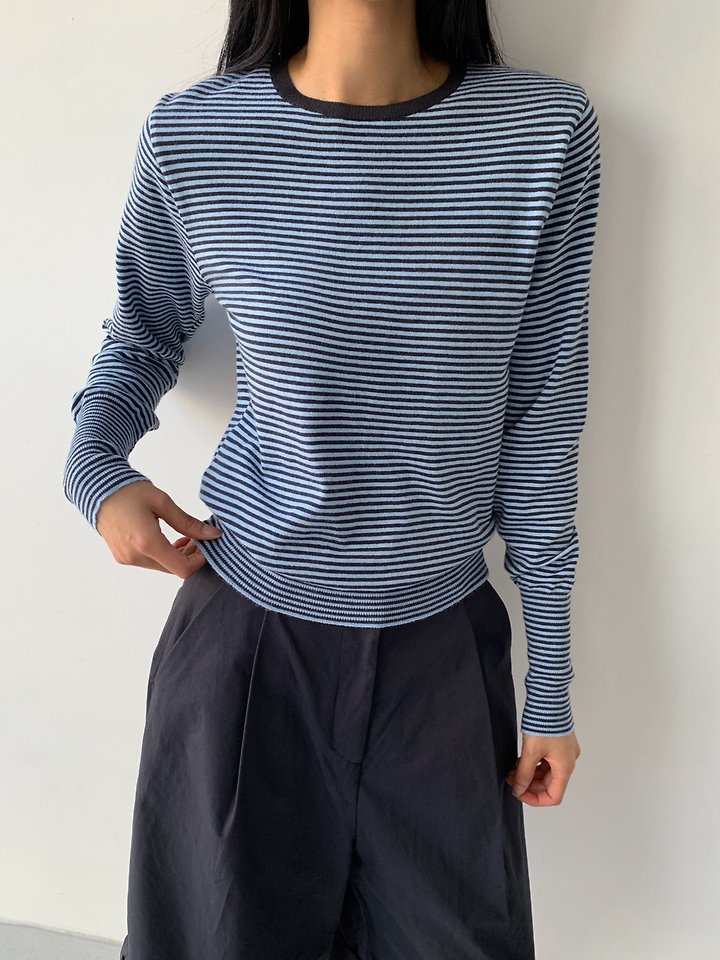 Soft Stripe Knit Tee by Cover for Women - view 3