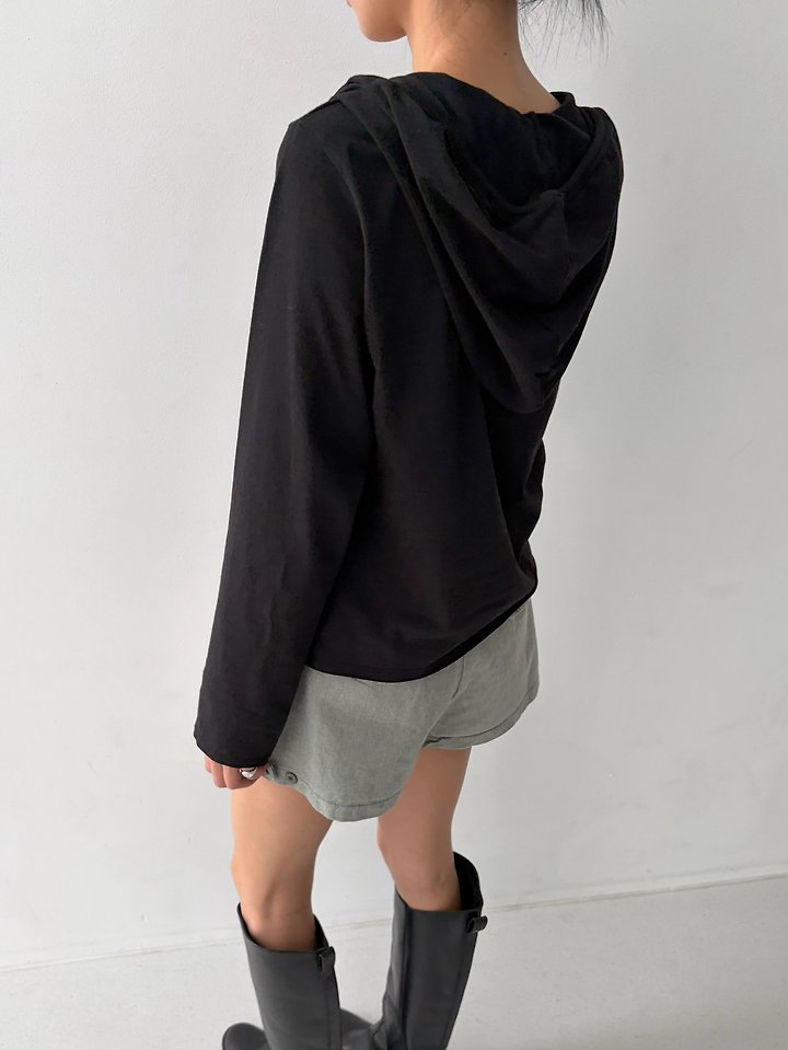 Single Button Hood Tee by Cover for Women - view 7