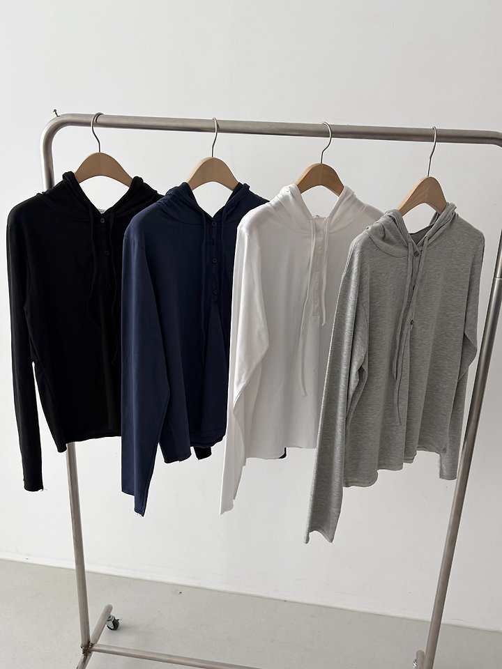 Single Button Hood Tee by Cover for Women - view 9
